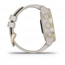 Garmin® Descent™ Mk2S Beige/Gold mit QuickFit-Silikon-Armband 20 mm Beige