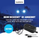 GARMIN® DESCENT™ G1 BUNDLE Schiefergrau/Schwarz mit Silikon-Wechselarmband 22 mm